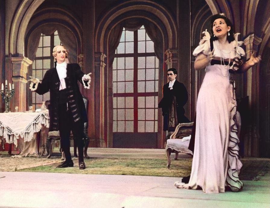 Maria Callas performing Tosca in 1942