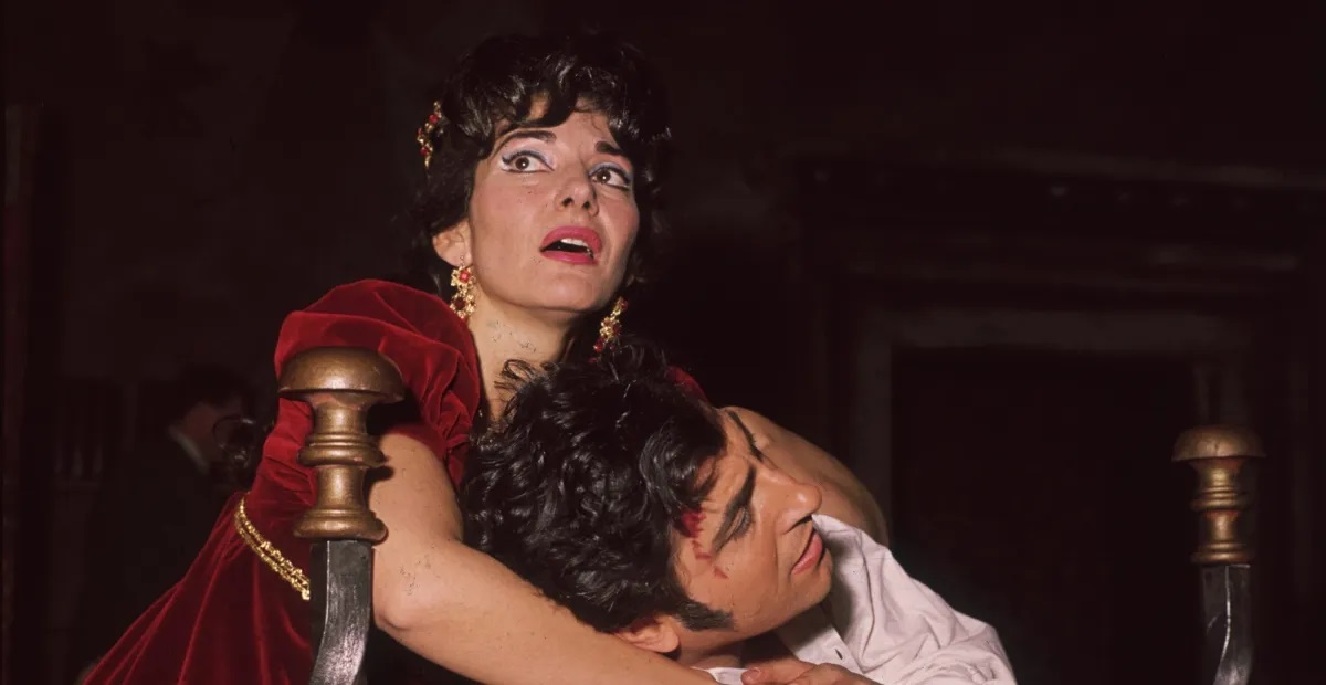 Maria Callas in her final operatic performance of Tosca at Covent Garden